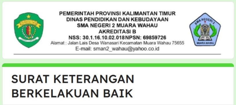 Surat Keterangan Berkelakuan Baik