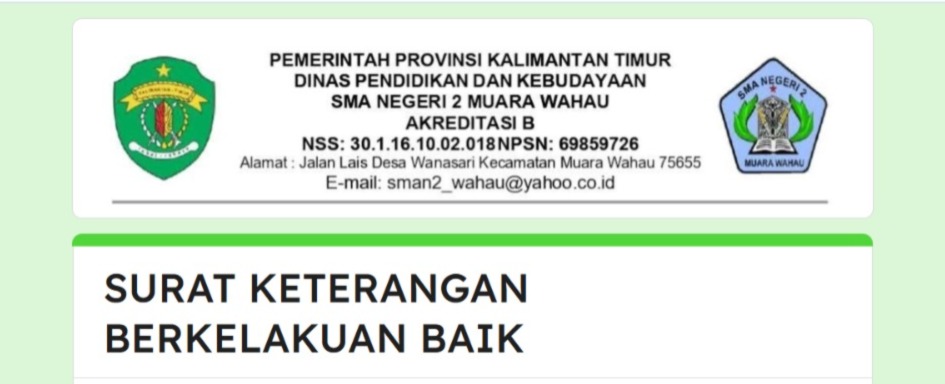 Surat Keterangan Berkelakuan Baik
